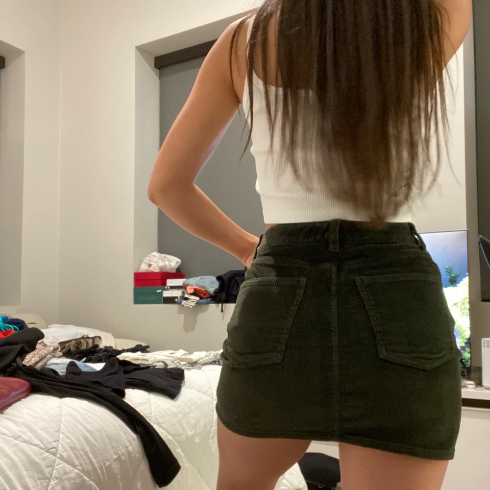 Aritzia Velvet like Skirt